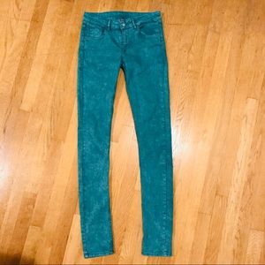 🍁 Turquoise Divided Skinny Jeans